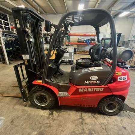 Used 2017 MANITOU MI25G Pneumatic Tire Forklift for sale in Saskatoon Saskatchewan