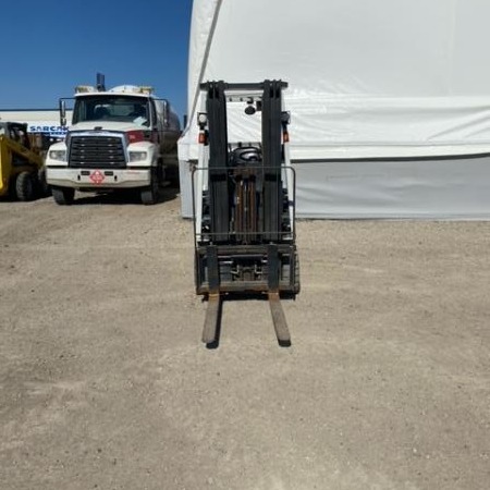 Used 2017 NISSAN MCU1F2A25LV Cushion Tire Forklift for sale in Regina Saskatchewan