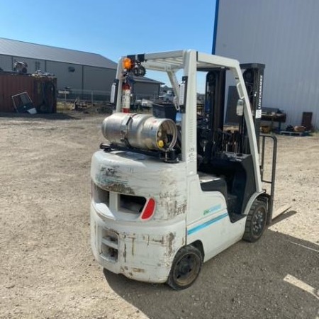 Used 2017 NISSAN MCU1F2A25LV Cushion Tire Forklift for sale in Regina Saskatchewan