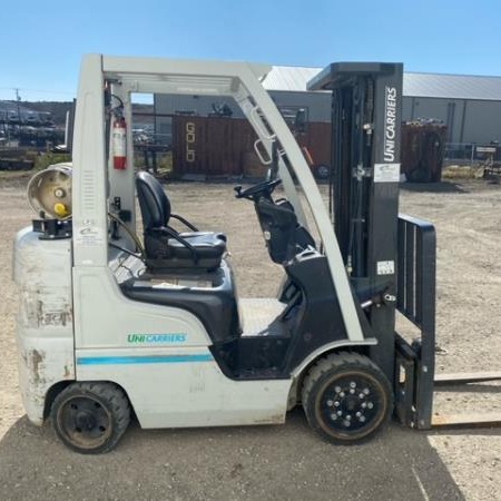 Used 2017 NISSAN MCU1F2A25LV Cushion Tire Forklift for sale in Regina Saskatchewan