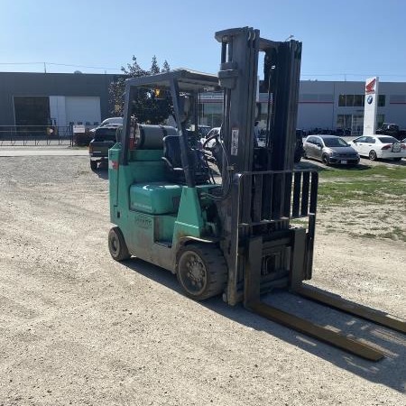 Used 2018 MITSUBISHI FGC40K Cushion Tire Forklift for sale in Kelowna British Columbia