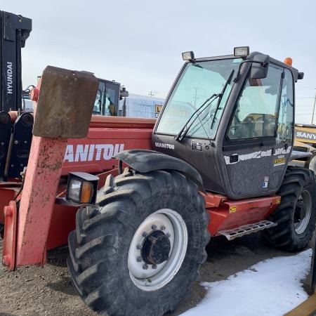 Used 2007 MANITOU MT1745 HSLT Telehandler / Zoom Boom for sale in Calgary Alberta