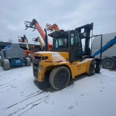 Used 2018 HYUNDAI 80D-9 Pneumatic Tire Forklift for sale in Prince George British Columbia