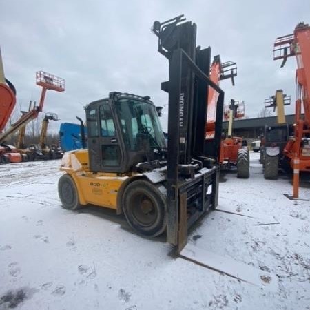 Used 2018 HYUNDAI 80D-9 Pneumatic Tire Forklift for sale in Prince George British Columbia