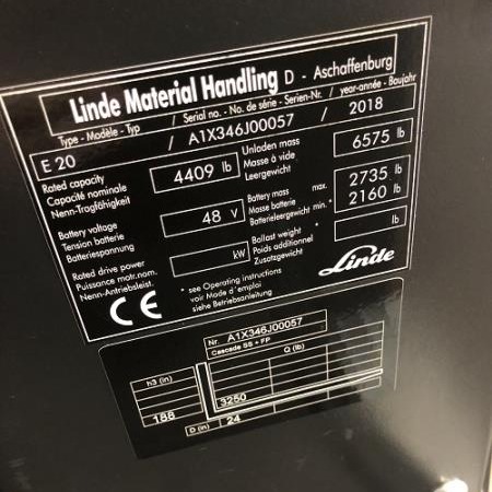 2018 Linde E20