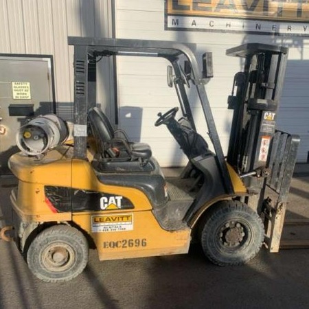 Used 2015 CAT DP50CN1 Pneumatic Tire Forklift for sale in Edmonton Alberta