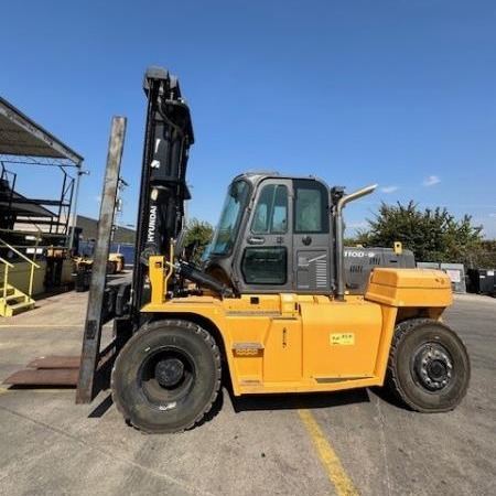 Used 2018 HYUNDAI 110D-9 Pneumatic Tire Forklift for sale in Richland Hills Texas