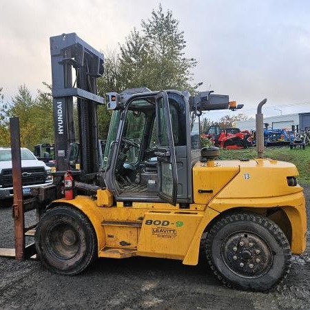 Used 2019 HYUNDAI 80D-9 Pneumatic Tire Forklift for sale in Portland Oregon