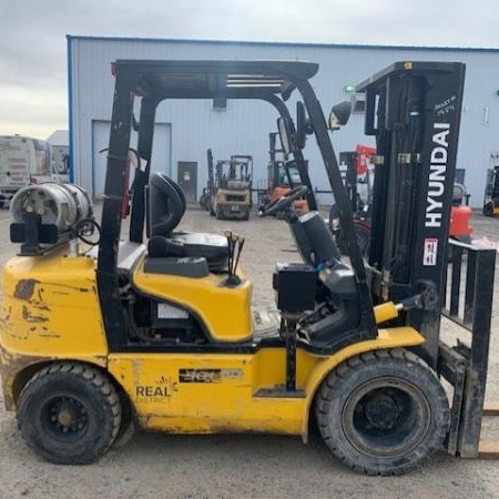 Used 2008 HYUNDAI 30L-7 Pneumatic Tire Forklift for sale in Regina Saskatchewan