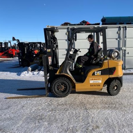 Used 2018 CAT GP25N5 Pneumatic Tire Forklift for sale in Red Deer Alberta