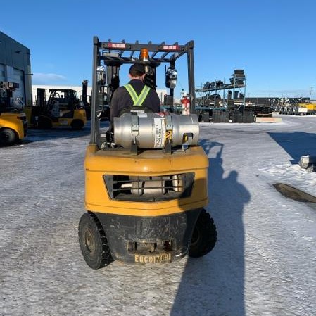 Used 2018 CAT GP25N5 Pneumatic Tire Forklift for sale in Red Deer Alberta