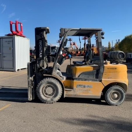 Used 2018 HYUNDAI 40L-7A Pneumatic Tire Forklift for sale in Red Deer Alberta