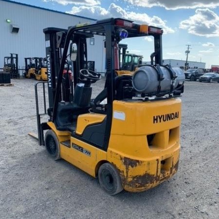 Used 2023 HYUNDAI 25LC-7A Cushion Tire Forklift for sale in Regina Saskatchewan