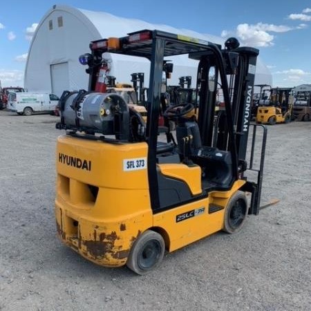 Used 2023 HYUNDAI 25LC-7A Cushion Tire Forklift for sale in Regina Saskatchewan