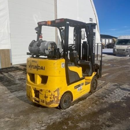 Used 2017 HYUNDAI 25LC-7A Cushion Tire Forklift for sale in Regina Saskatchewan