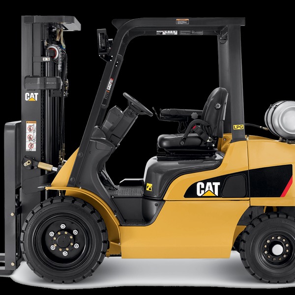 Used 2017 CAT GP50CN1 Pneumatic Tire Forklift for sale in Red Deer Alberta