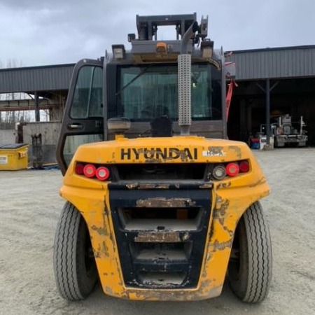 Used 2018 HYUNDAI 80D-9 Pneumatic Tire Forklift for sale in Surrey British Columbia