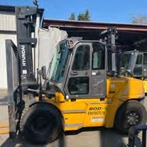 Used 2018 HYUNDAI 80D-9 Pneumatic Tire Forklift for sale in Langley British Columbia