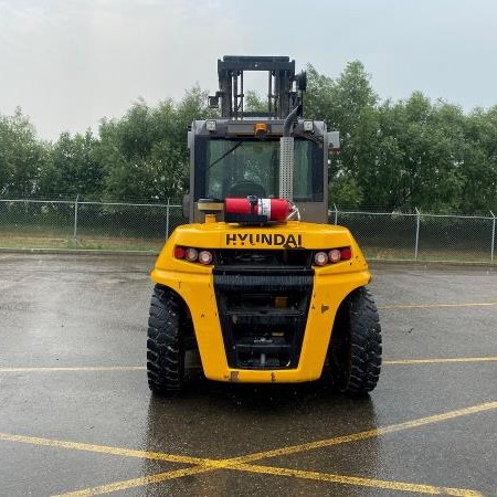 Used 2020 HYUNDAI 80D-9 Pneumatic Tire Forklift for sale in Red Deer Alberta